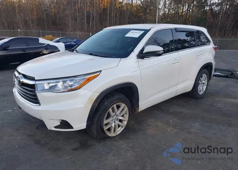 2015 Toyota Highlander Le V6 z USA, uszkodzony, nr VIN 5TDZKRFHXFS077189
